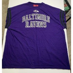 NFL Baltimore Ravens Long Sleeve T Shirt Purple Big Tall Size 4XL